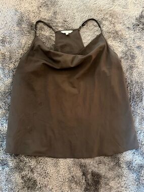 Cowl Neck Black Tank
